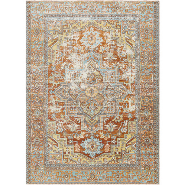 BDM2312-5373 5 ft. 3 in. x 7 ft. 3 in. Bodrum Machine Woven Rectangle Rug - Multi Color
