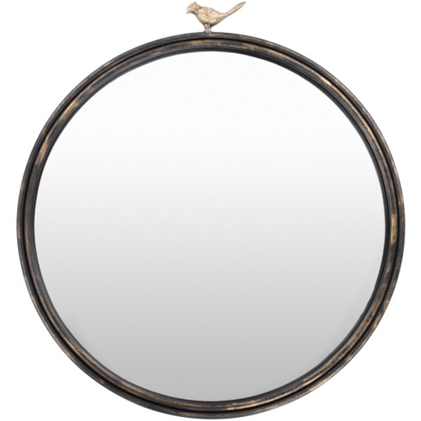 BDS001-2426 26 x 24 in. Birdsong Mirror - Black