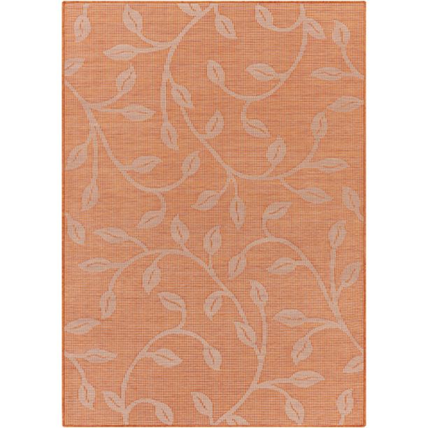 PSA2323-71010 7 ft. 8 in. x 10 ft. Pasadena Machine Woven Rectangle Rug - Bright Orange