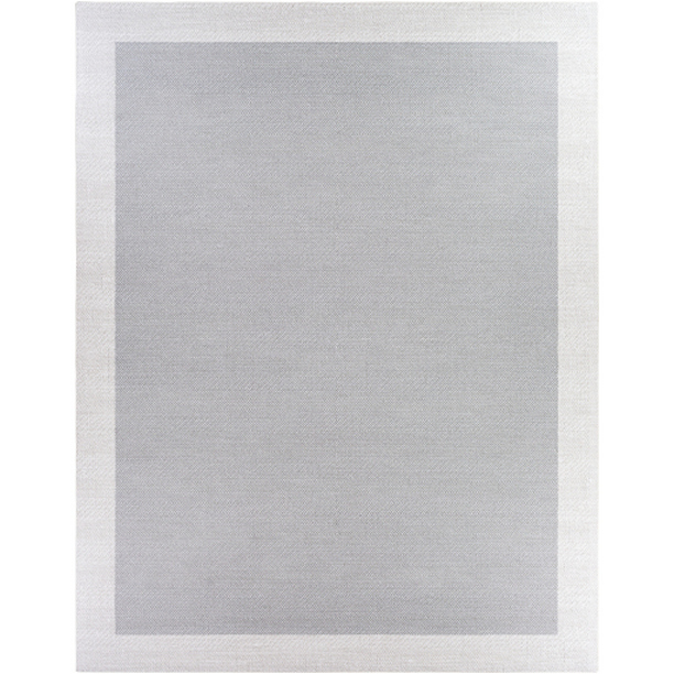 VNL2300-23 2 x 3 ft. Vinilo Machine Woven Rectangle Rug - Cream & Medium Gray
