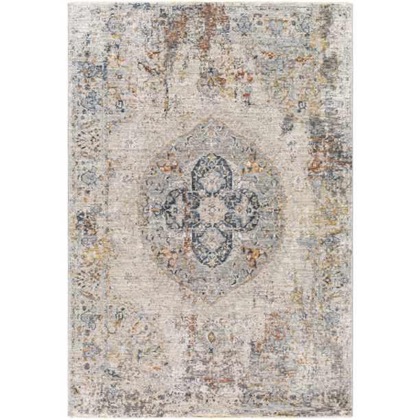 LAA2306-6796 6 ft. 7 in. x 9 ft. 6 in. Laila Machine Woven Rectangle Rug - Multi Color