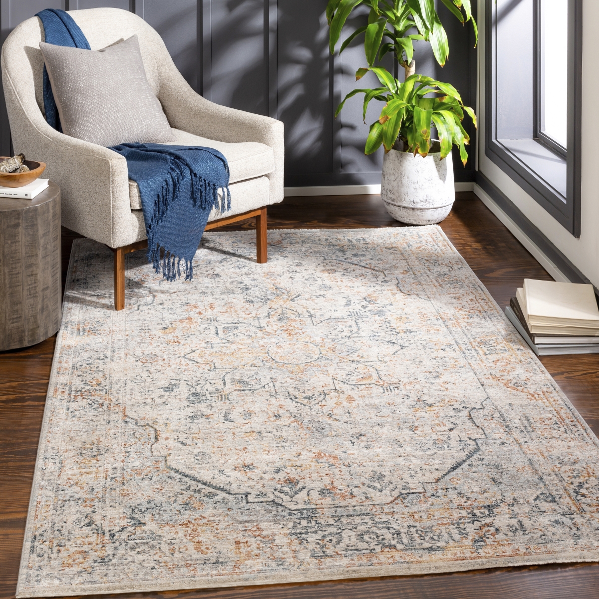 LAA2310-23 2 x 3 ft. Laila Rectangle Area Rug, Multi Color