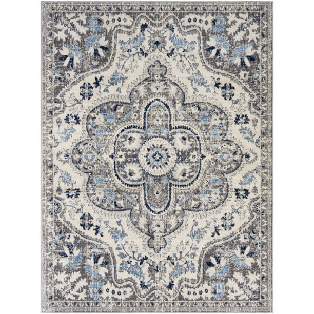 ROM2359-5371 5 ft. 3 in. x 7 ft. 1 in. Roma Machine Woven Rectangle Rug - Multi Color