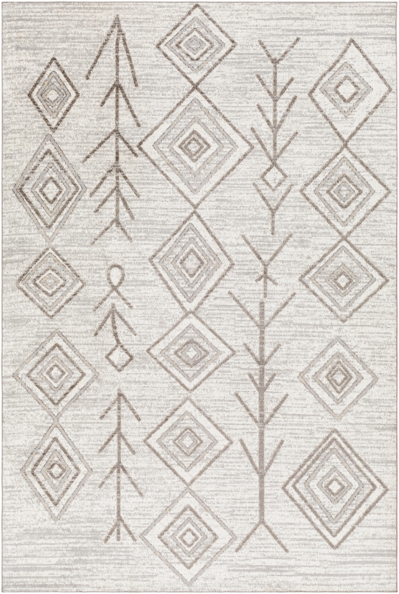 LVR2310-537 5 ft. 3 in. x 7 ft. Lavadora Rectangle Area Rug, Multi Color
