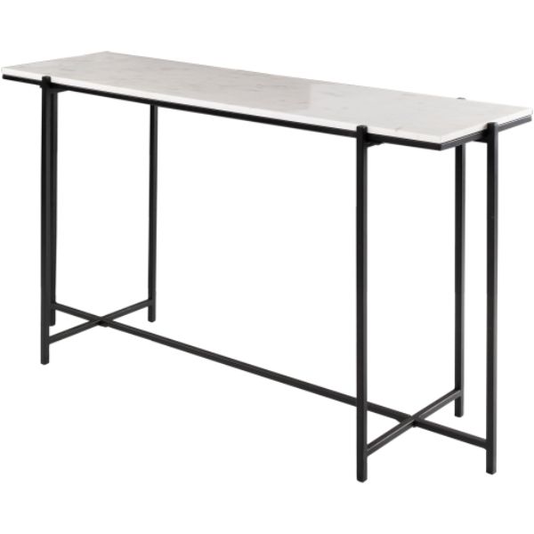 ANA-003 30 x 47 x 14 in. Anaya Furniture Table, White & Black