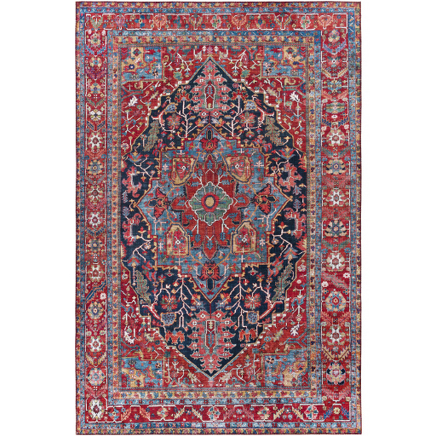 IRS2316-2339 2 ft. 3 in. x 3 ft. 9 in. Iris Machine Woven Rectangle Rug - Multi Color