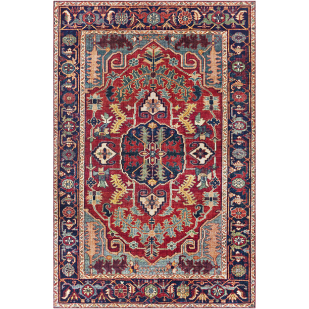 IRS2317-2339 2 ft. 3 in. x 3 ft. 9 in. Iris Machine Woven Rectangle Rug - Multi Color