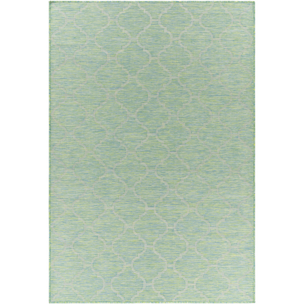 PSA2346-274 2 ft. 6 in. x 4 ft. Pasadena Machine Woven Rectangle Rug - Grass Green & Denim