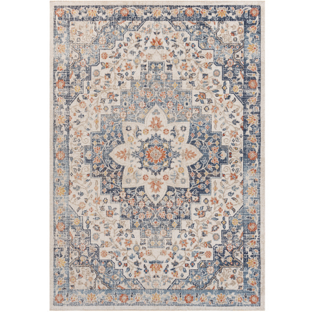 HTB2322-537 5 ft. 3 in. x 7 ft. Huntington Beach Machine Woven Rectangle Rug - Multi Color