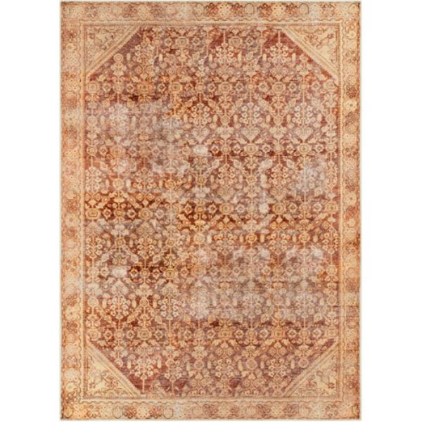AML2345-81012 8 ft. 10 in. x 12 ft. Amelie Machine Woven Rectangle Rug, Dark Brown & Multi Color