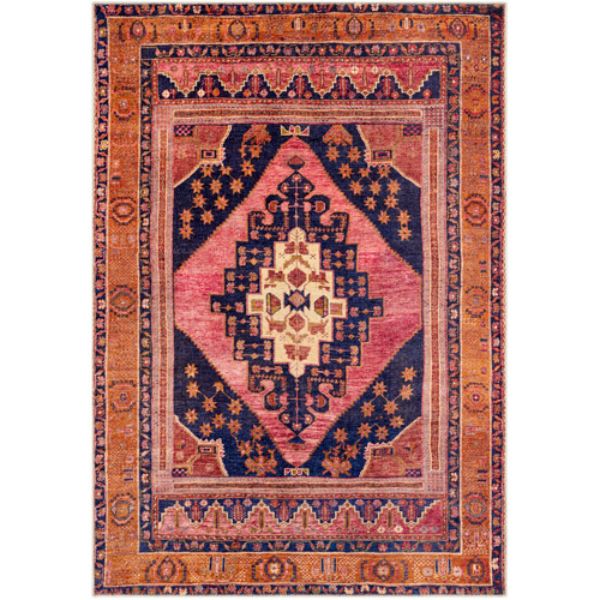 AML2347-710102 7 ft. 10 in. x 10 ft. 2 in. Amelie Machine Woven Rectangle Rug, Dark Blue & Multi Color