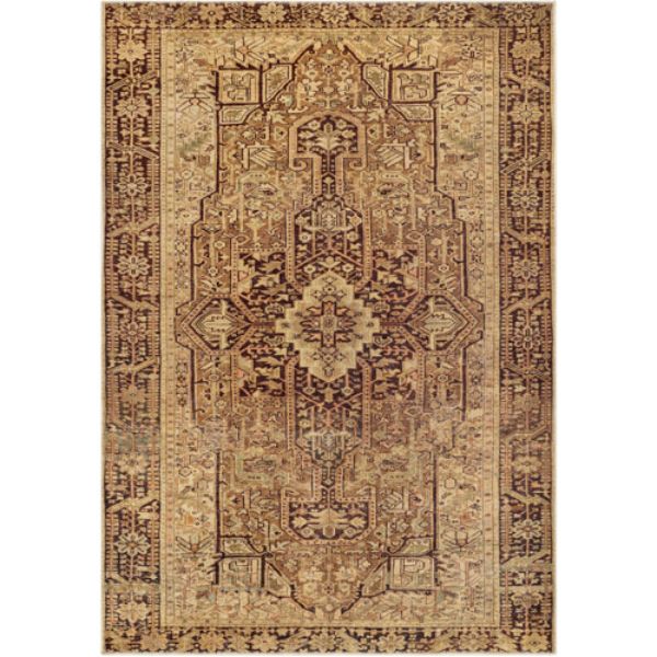 AML2348-81012 8 ft. 10 in. x 12 ft. Amelie Machine Woven Rectangle Rug, Dark Brown & Multi Color