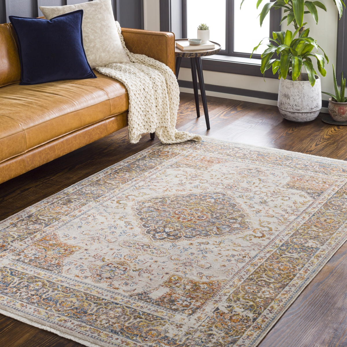 EPC2336-81013 8 ft. 10 in. x 13 ft. Ephesians Rectangle Area Rug, Multi Color