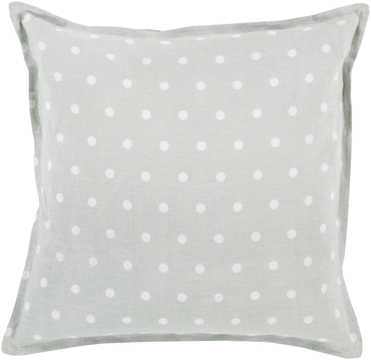 PD007-2222D 22 x 22 in. Polka Dot Square Pillow Kit, Cream