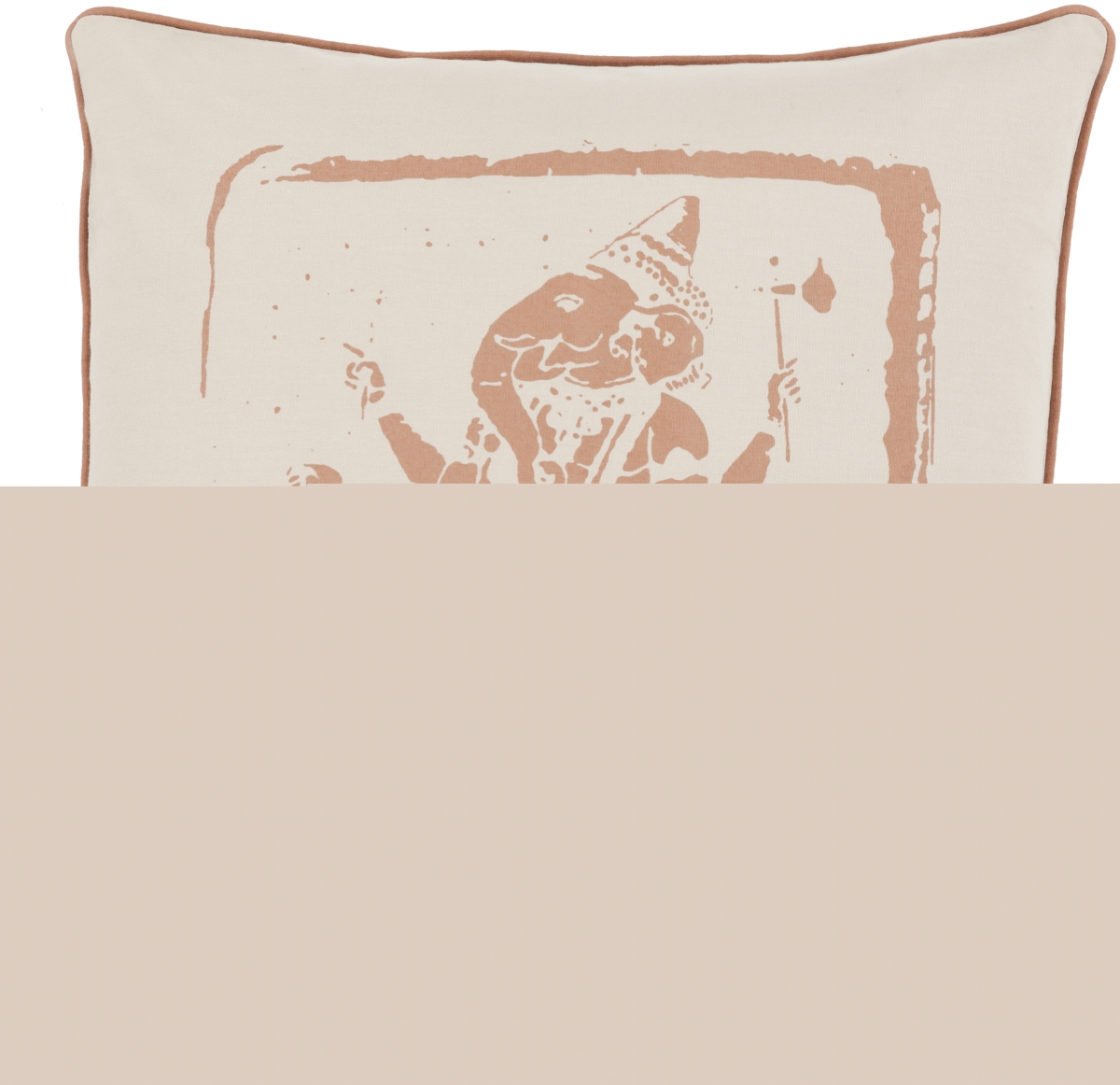 BKB002-2020P 20 x 20 in. Big Kid Blocks Pillow Kit, Beige & Brown