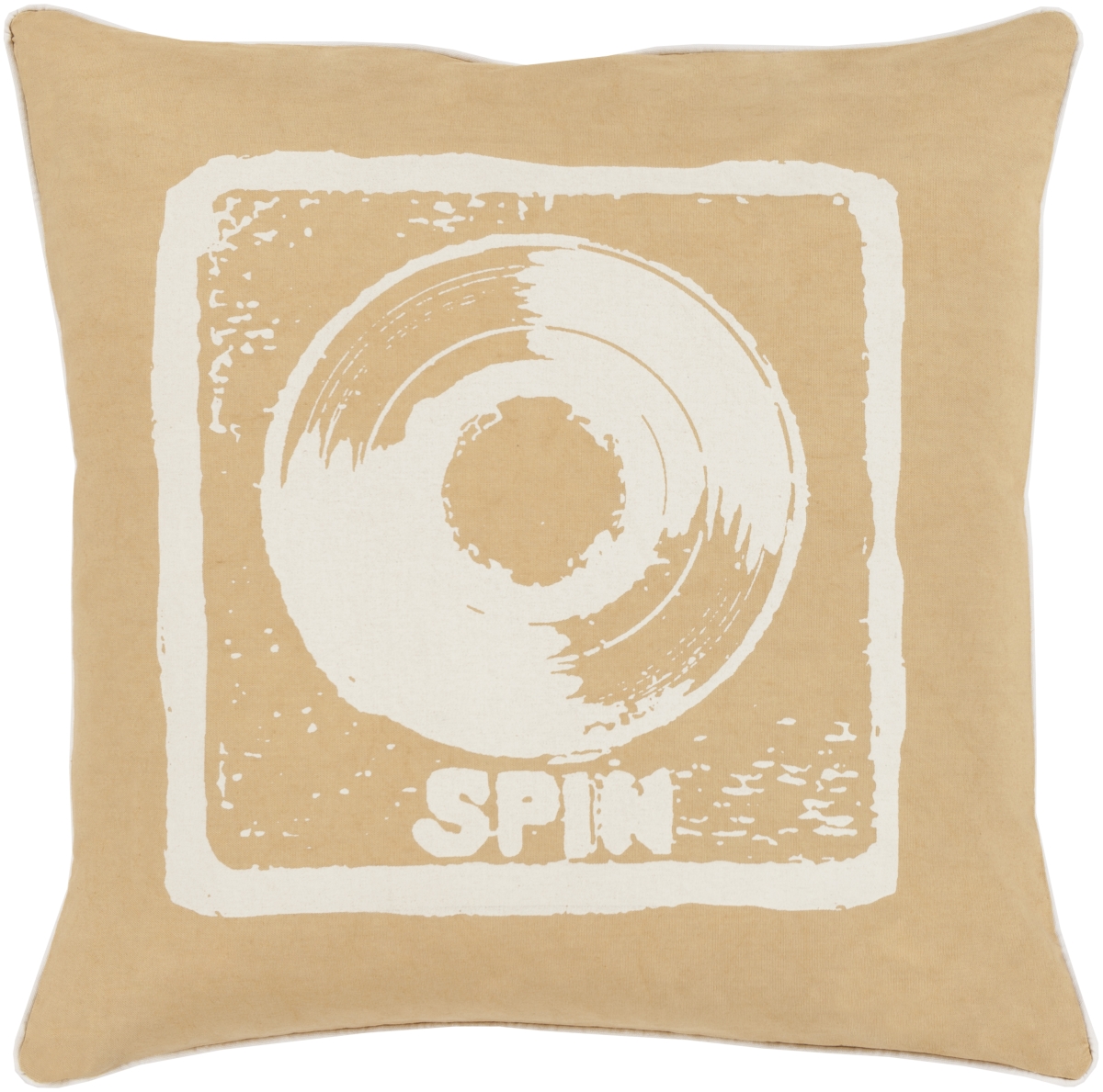 BKB011-2020P 20 x 20 in. Big Kid Blocks Pillow Kit, Off-White & Mustard
