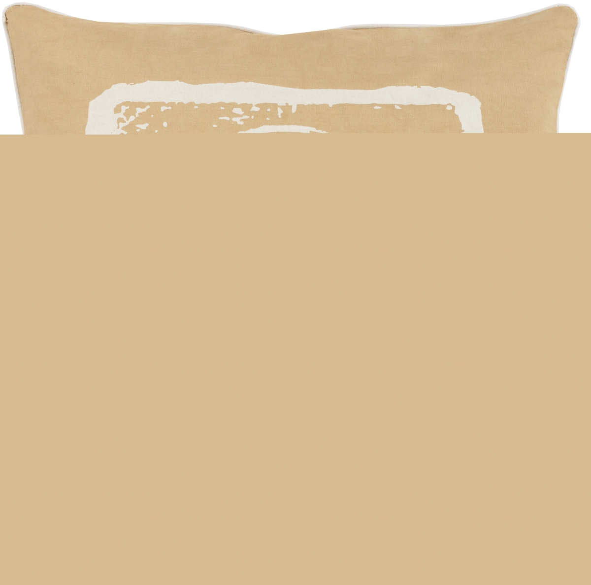 BKB011-2222D 22 x 22 in. Big Kid Blocks Pillow Kit, Off-White & Mustard