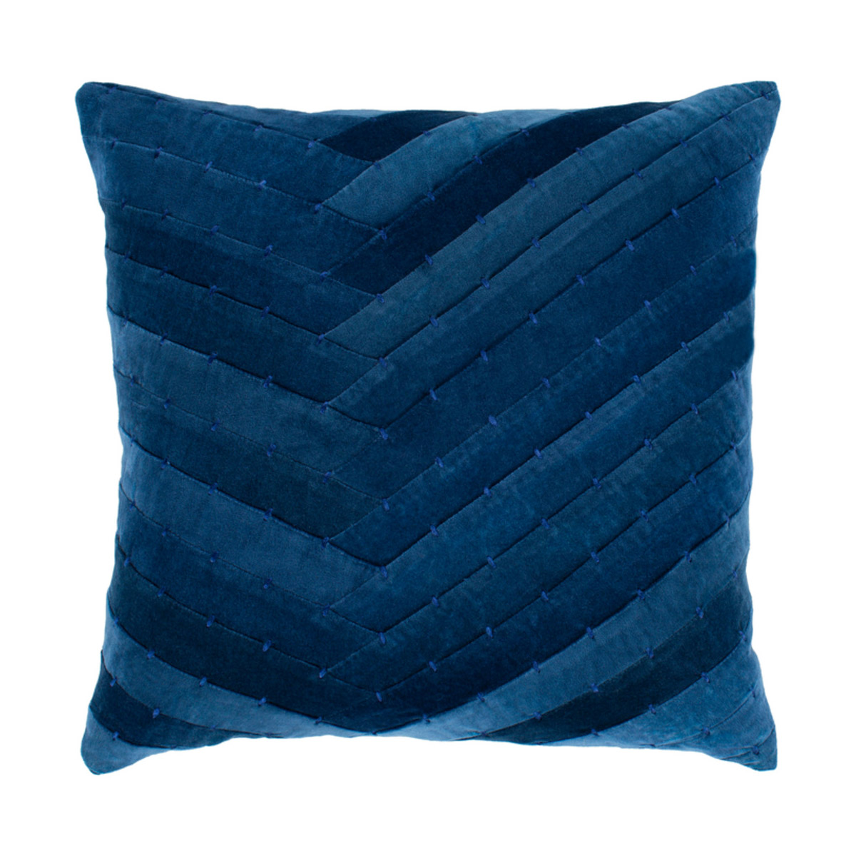 AVA002-2222D 22 x 22 in. Aviana Pillow Kit, Navy