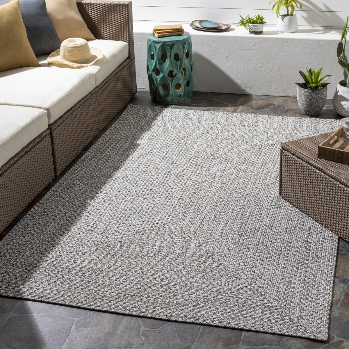 CPK2302-268 2 ft. 6 in. x 8 ft. Chesapeake Bay Machine Woven Rectangle Rug
