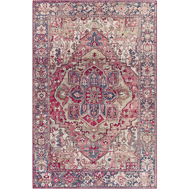 IRS2357-3656 3 ft. 6 in. x 5 ft. 6 in. Iris Machine Woven Rectangle Rug - Multi Color