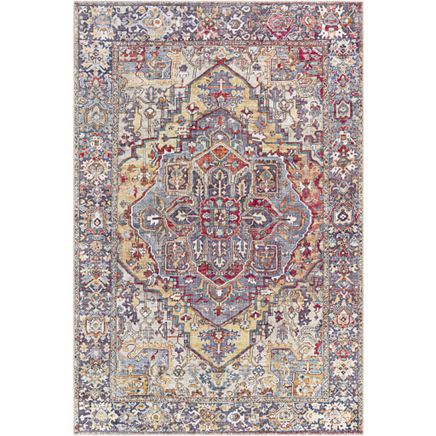 IRS2358-3656 3 ft. 6 in. x 5 ft. 6 in. Iris Machine Woven Rectangle Rug - Multi Color