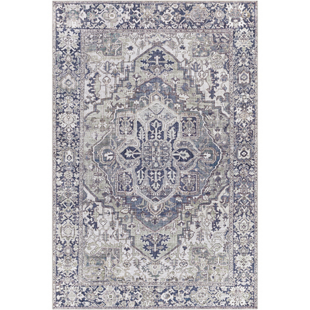 IRS2359-576 5 ft. x 7 ft. 6 in. Iris Machine Woven Rectangle Rug - Multi Color