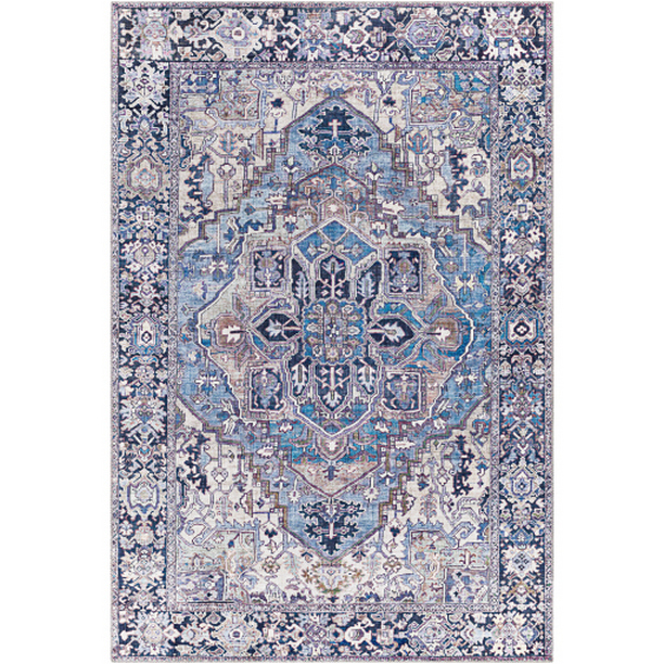 IRS2362-7696 7 ft. 6 in. x 9 ft. 6 in. Iris Machine Woven Rectangle Rug - Multi Color
