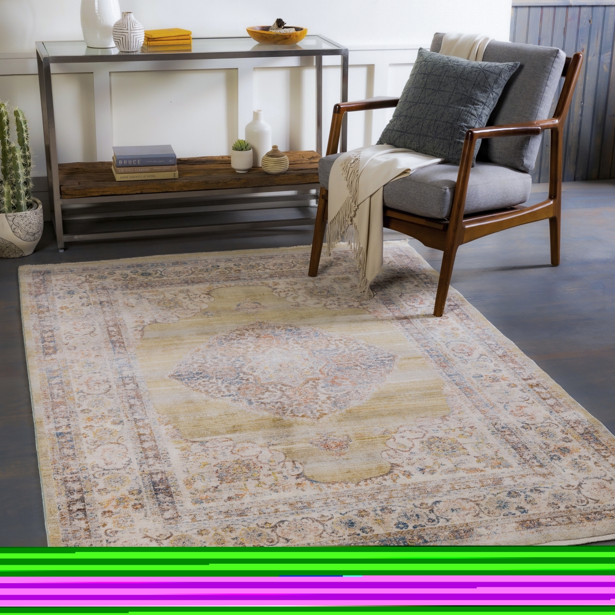 EPC2341-27411 2 ft.7 in. x 4 ft.11 in. Ephesians Rectangle Area Rug, Multi Color