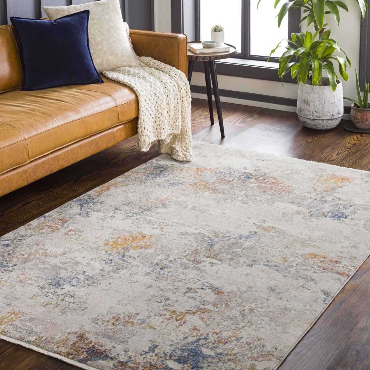 EPC2343-27411 2 ft. 7 in. x 4 ft. 11 in. Ephesians Rectangle Area Rug, Multi Color