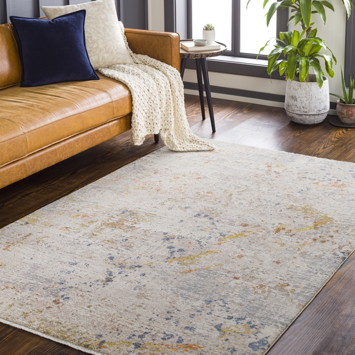 EPC2344-27411 2 ft.7 in. x 4 ft.11 in. Ephesians Rectangle Area Rug, Multi Color