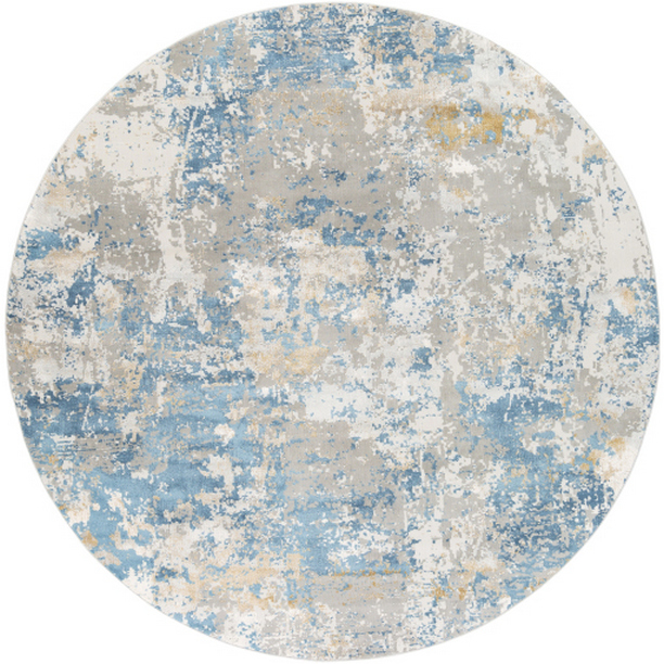 AIS2302-67RD 6 ft. 7 in. Aisha Machine Woven Round Rug - Multi Color