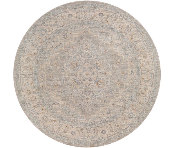 AVT2301-67RD 6 ft. 7 in. Avant Garde Machine Woven Round Rug - Multi Color