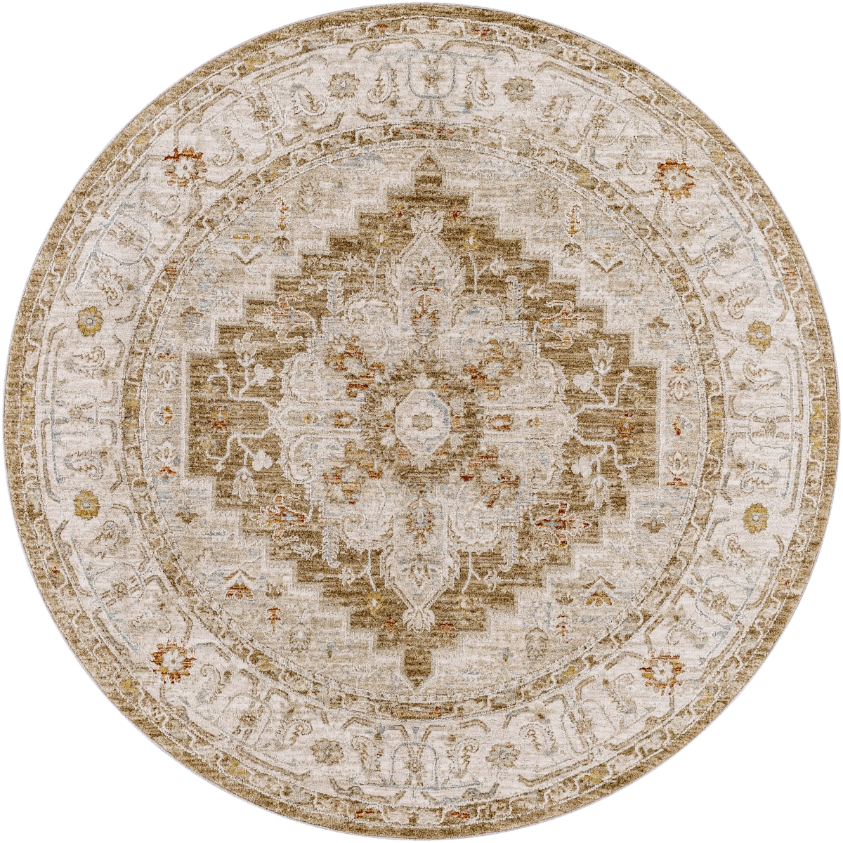 AVT2315-67RD 6 ft. 7 in. Avant Garde Machine Woven Round Rug, Multi Color