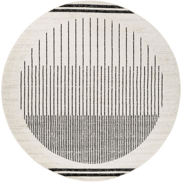 PSS2315-710RD 7 ft. 10 in. Pisa Machine Woven Round Rug - Multi Color