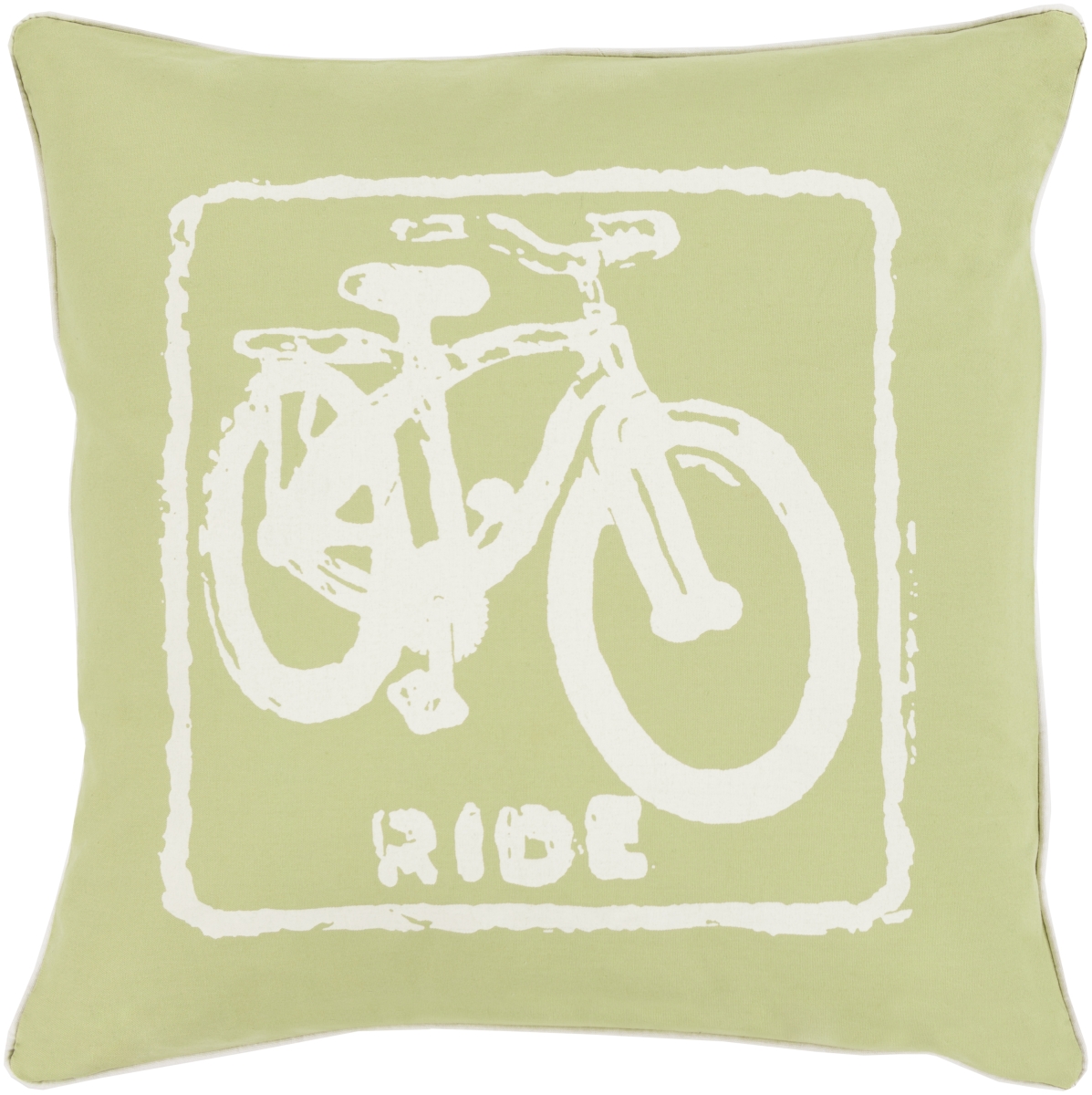 BKB021-2020D 20 x 20 in. Big Kid Blocks Pillow Kit, Cream & Light Olive