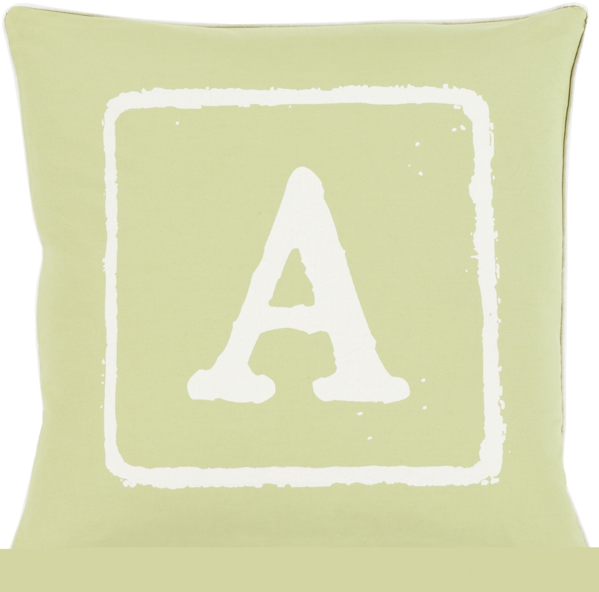 BKB028-2222D 22 x 22 in. Big Kid Blocks Pillow Kit, Cream & Light Olive