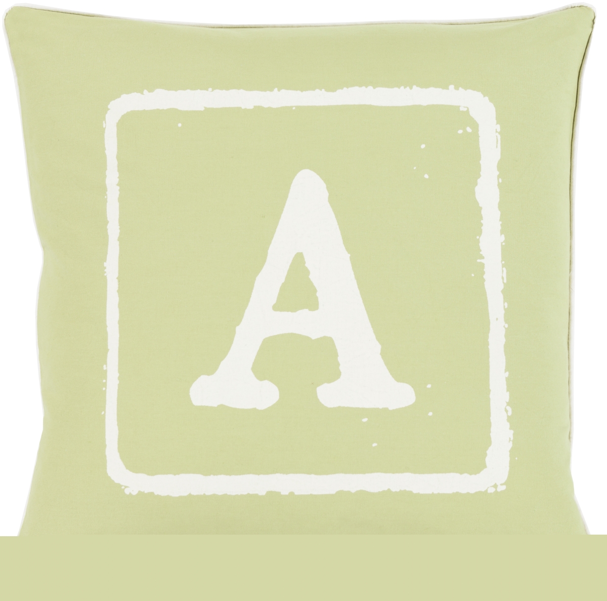 BKB028-2222P 22 x 22 in. Big Kid Blocks Pillow Kit, Cream & Light Olive