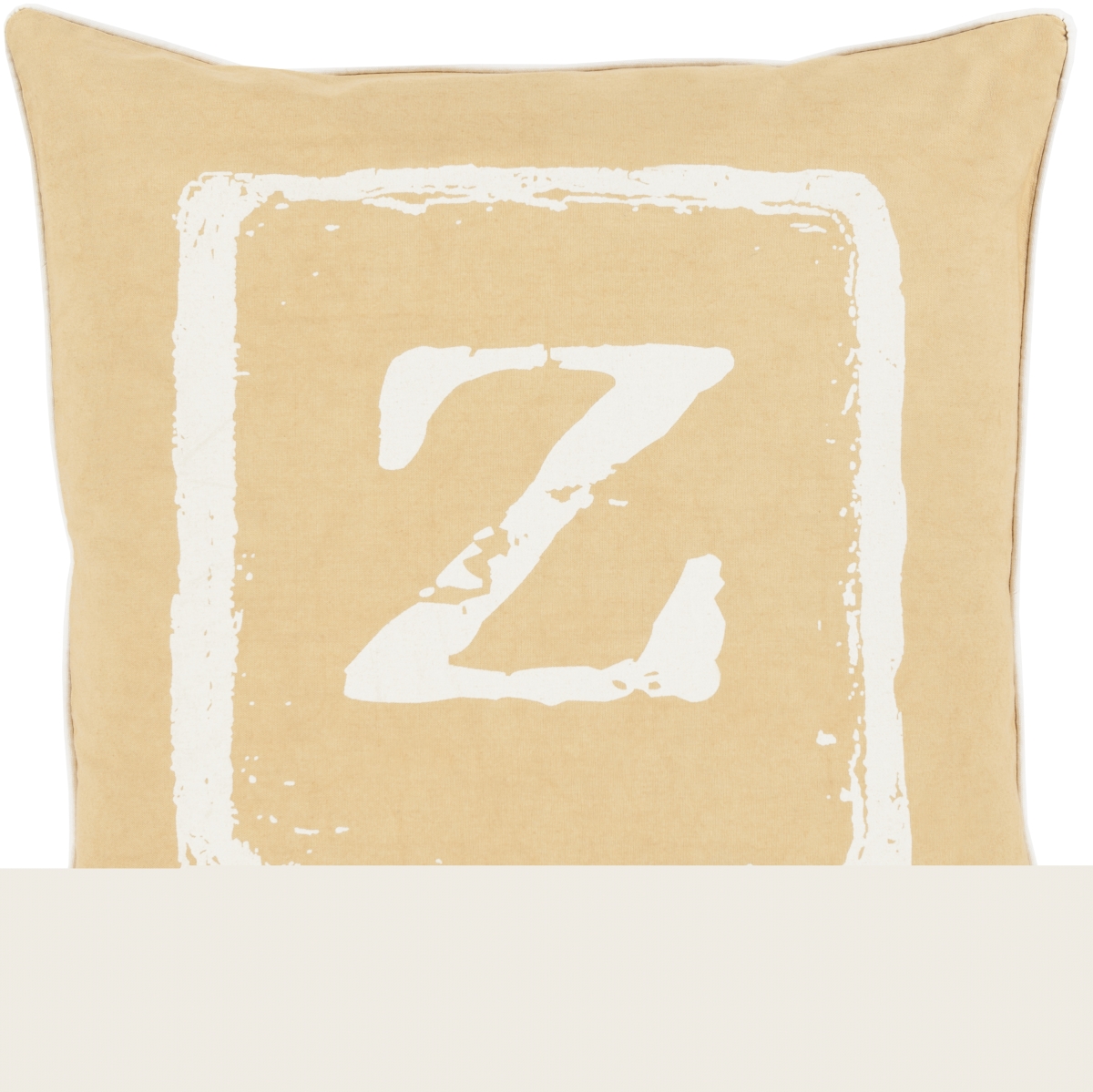 BKB032-2222D 22 x 22 in. Big Kid Blocks Pillow Kit, Off-White & Mustard