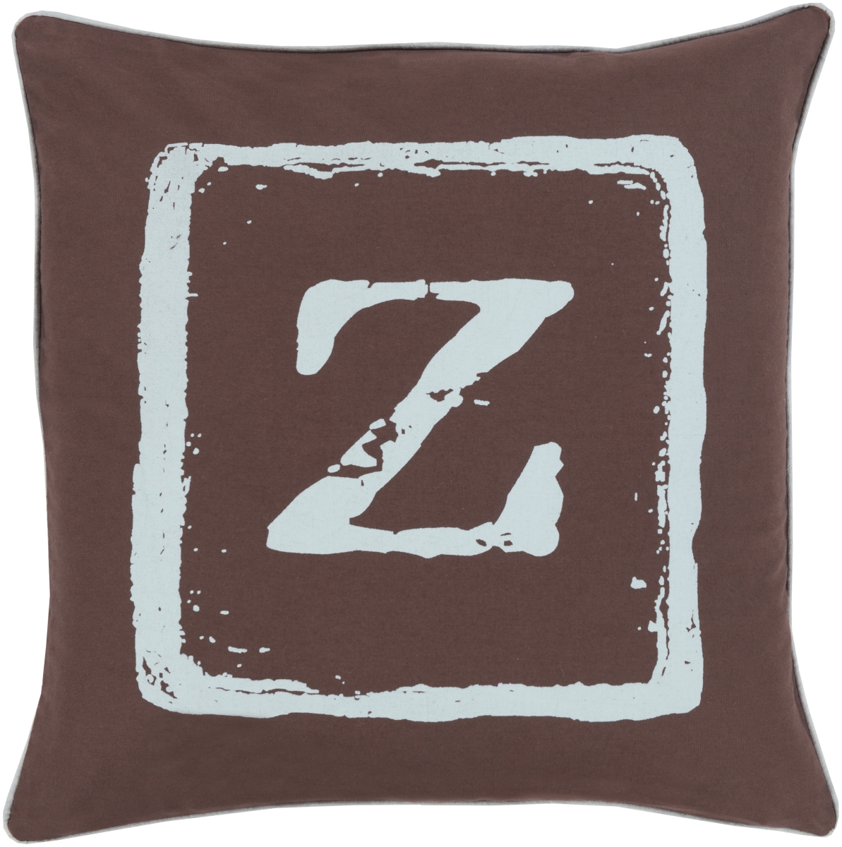 BKB034-2020P 20 x 20 in. Big Kid Blocks Pillow Kit, Ice Blue & Black