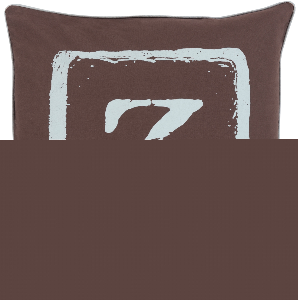 BKB034-2222D 22 x 22 in. Big Kid Blocks Pillow Kit, Ice Blue & Black