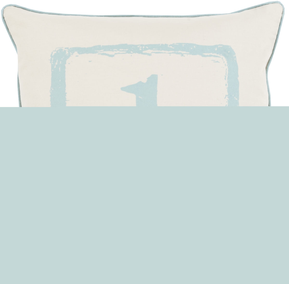 BKB036-1818D 18 x 18 in. Big Kid Blocks Pillow Kit, Beige & Teal