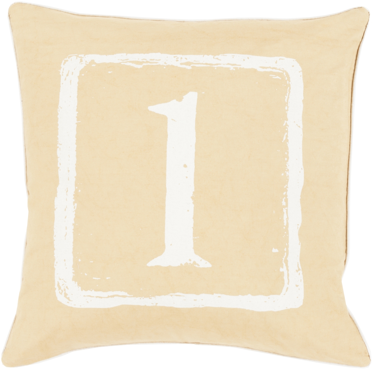 BKB039-1818P 18 x 18 in. Big Kid Blocks Square Pillow Kit, Off-White