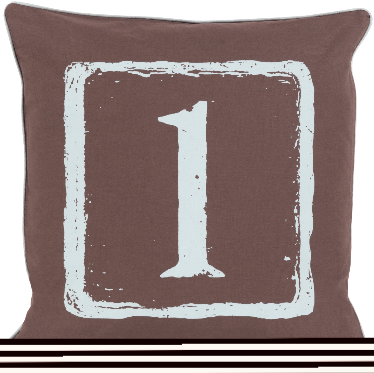 BKB041-2222D 22 x 22 in. Big Kid Blocks Pillow Kit, Ice Blue & Black