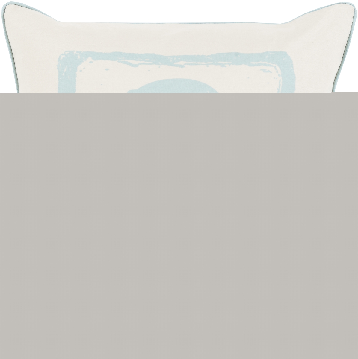 BKB043-2222D 22 x 22 in. Big Kid Blocks Pillow Kit, Teal & Beige