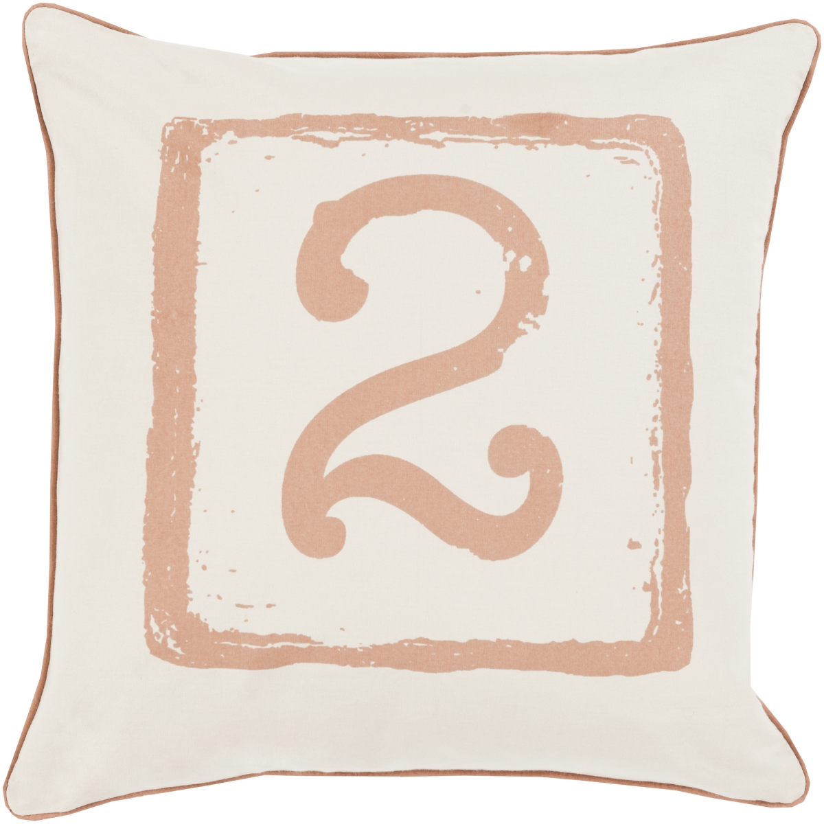 BKB044-1818D 18 x 18 in. Big Kid Blocks Square Pillow Kit, Brown