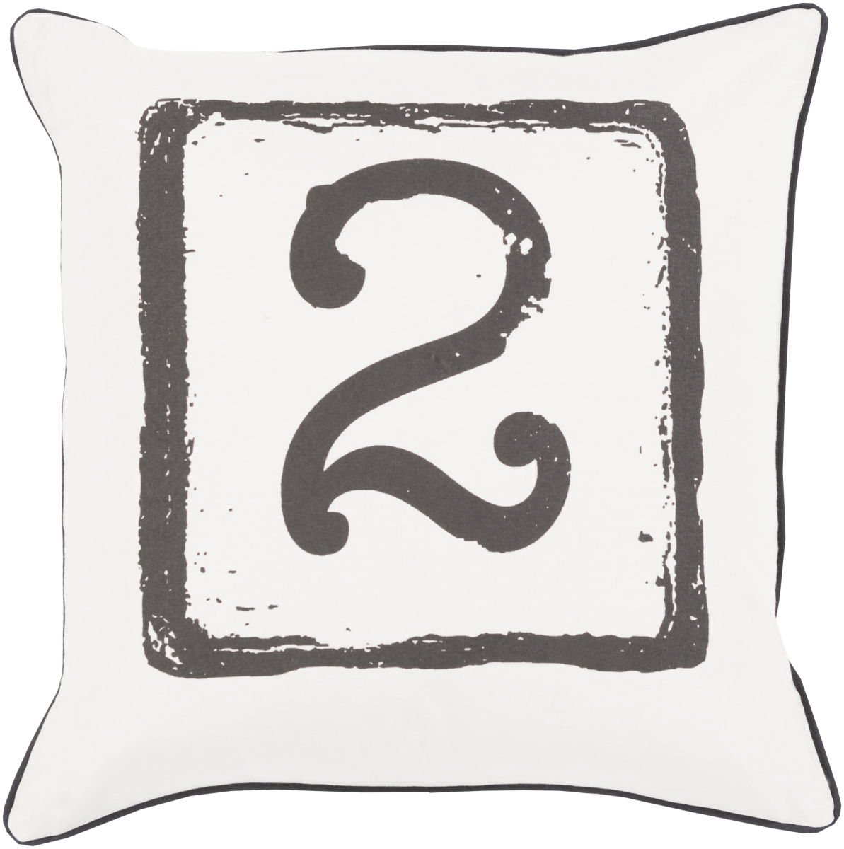 BKB047-2020D 20 x 20 in. Big Kid Blocks Square Pillow Kit, Light Gray