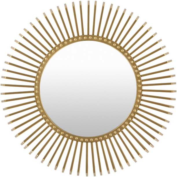 ERR001-402 40 x 40 in. Errol Mirror - Gold