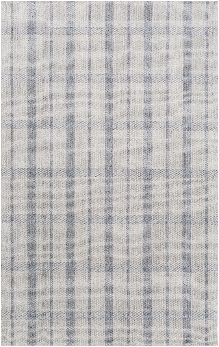 TAR2302-810 8 x 10 ft. Tartan Hand Woven Rectangle Rug - Light Gray, Oatmeal & Gray