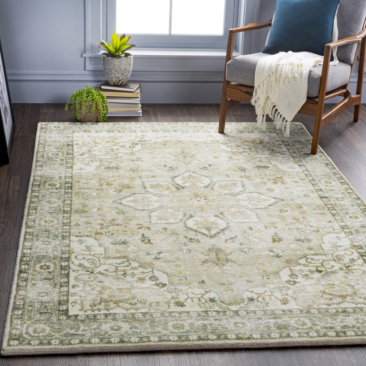 ERN2310-23 2 x 3 ft. Erin Machine Woven Rug, Multi Color