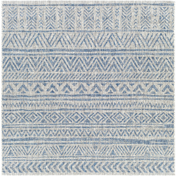 EAG2306-710SQ 7 ft. 10 in. Eagean Machine Woven Square Rug - Multi Color